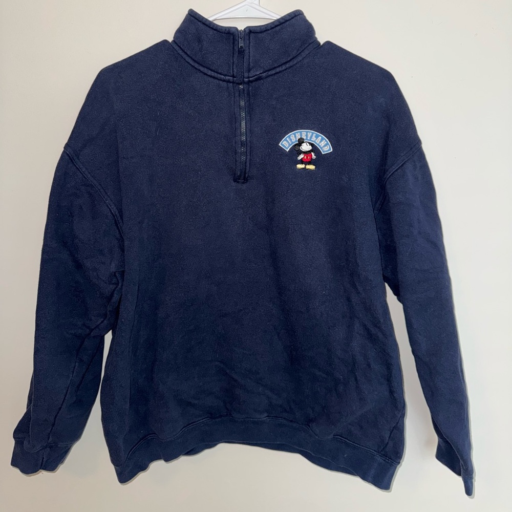 Vintage Disneyland Half Zip Sweatshirt